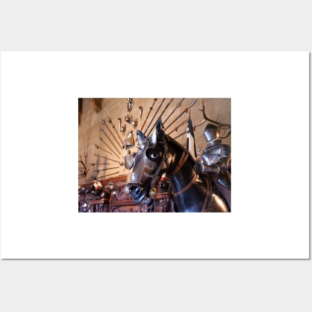 Medieval armour of the horse at Warwick Castle Wall Art by fantastic-designs